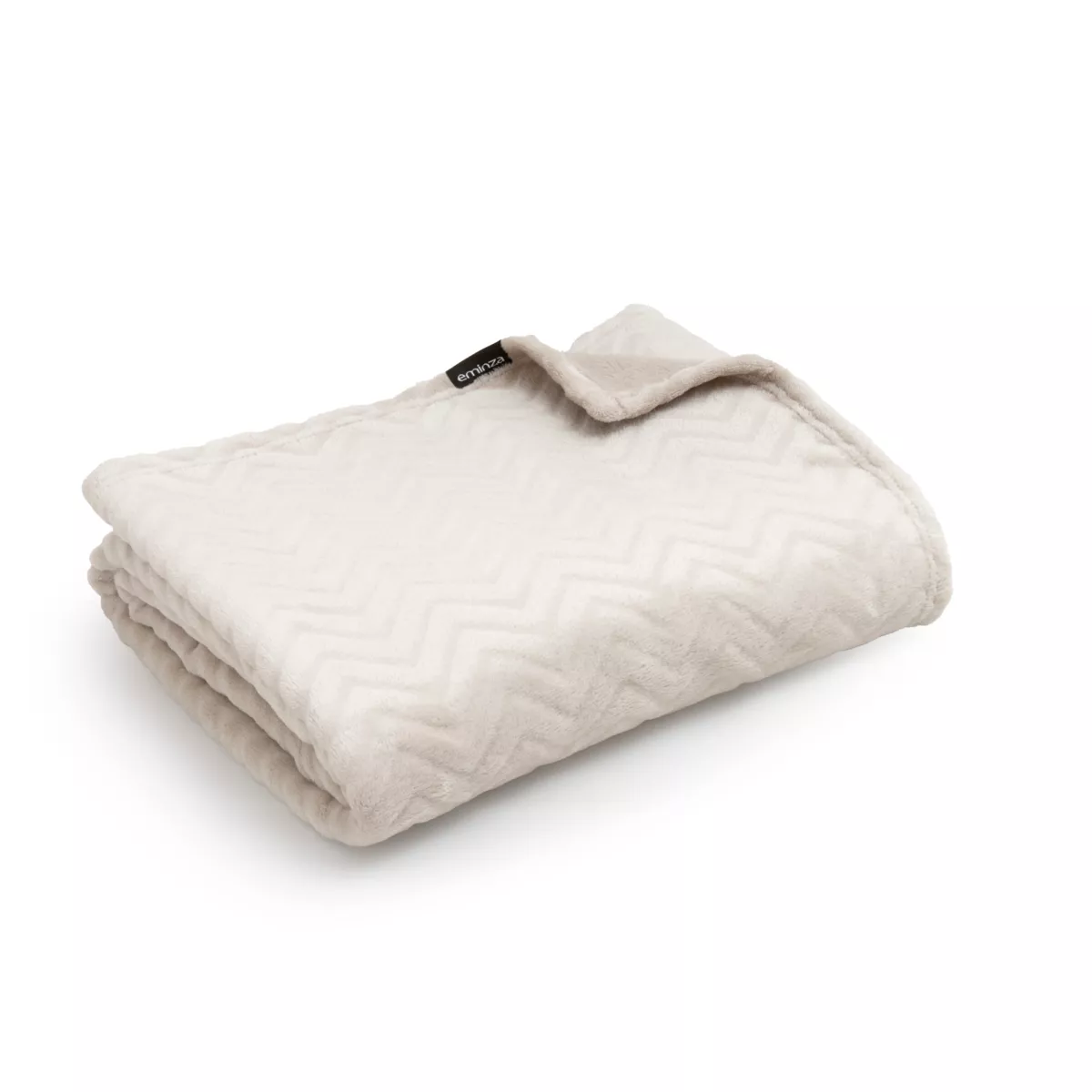 Manta suave en franela (125 x 150 cm) Zag Crudo