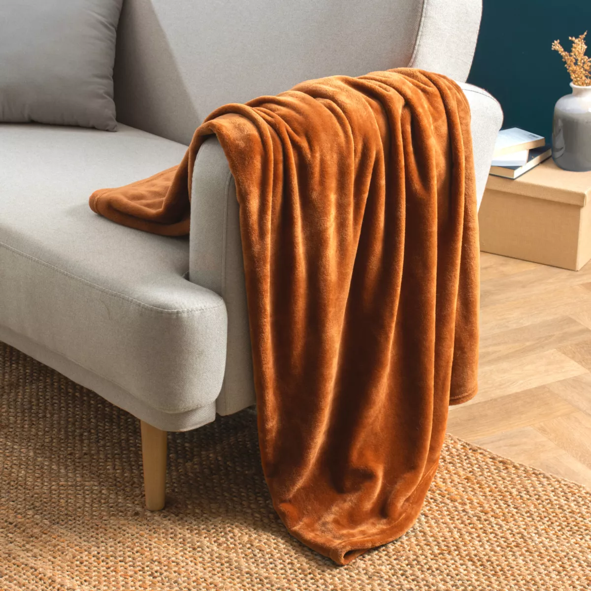 Plaid morbido in flanella (125 x 150 cm) Didou Rame