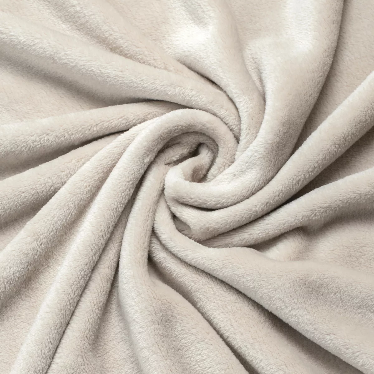 Plaid doux flanelle (125 x 150 cm) Didou Beige