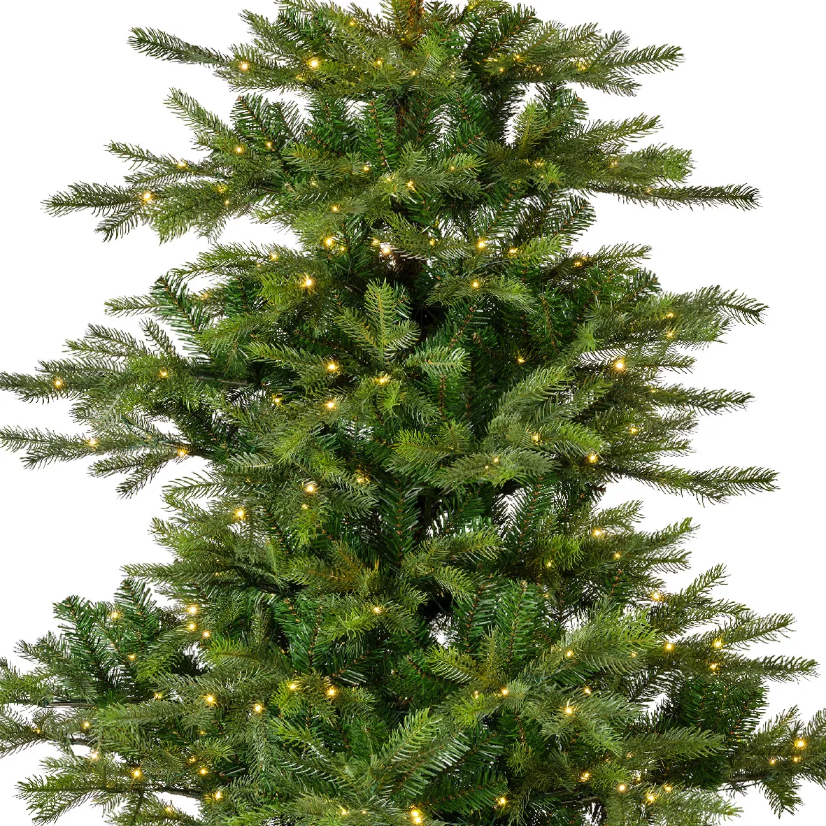 Künstlicher beleuchteter Weihnachtsbaum für draußen 550 LED H210 cm Glorious Tannengrün