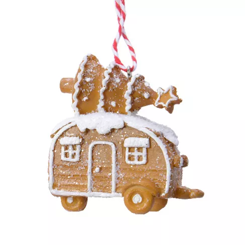 Caravana de Navidad para colgar (H7 cm) Pan de jengibre gourmet