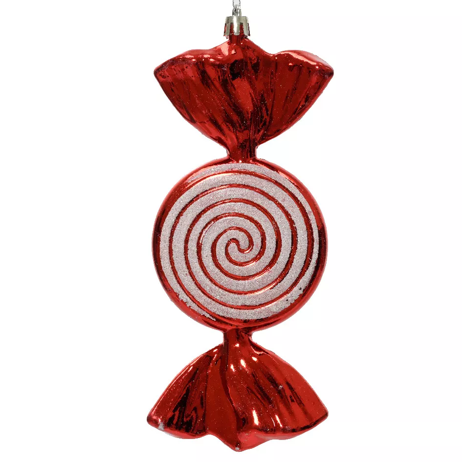 Caramelo para colgar irrompible (H18 cm) Hélice Rojo brillante