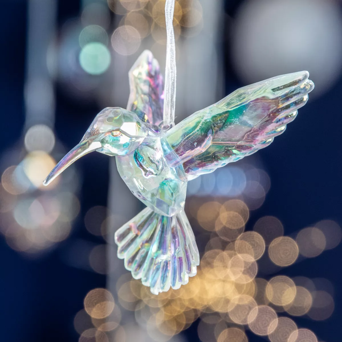Pivert à suspendre (H10 cm) Ice Transparent irisé