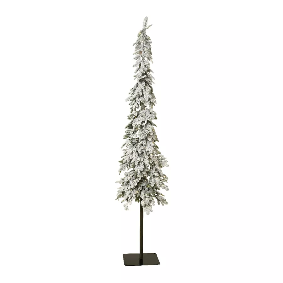 Kunstkerstboom buiten 250 LED H240 cm Sierra besneeuwd groen