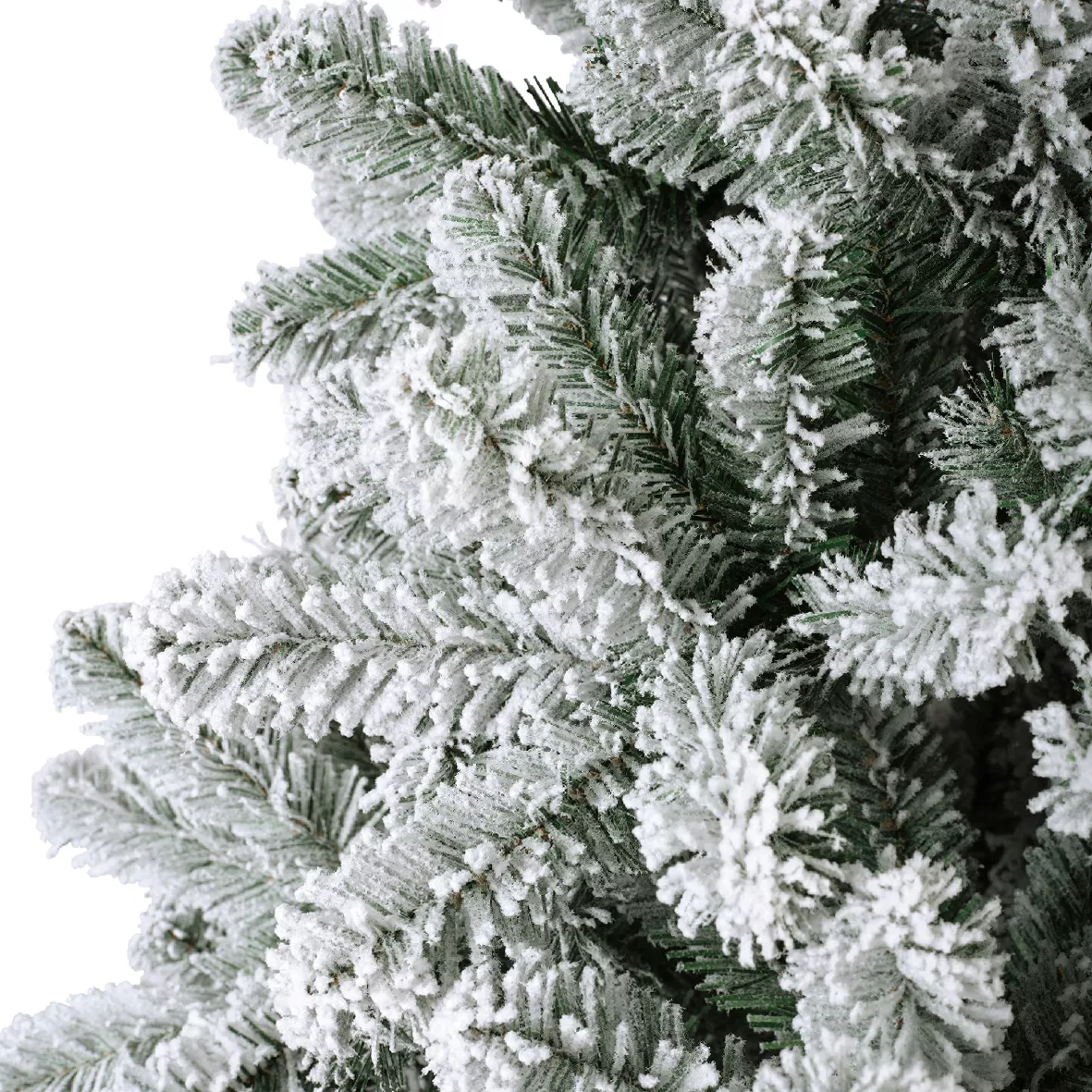 Künstlicher beleuchteter Weihnachtsbaum 260 LED H180 cm King Grün verschneit