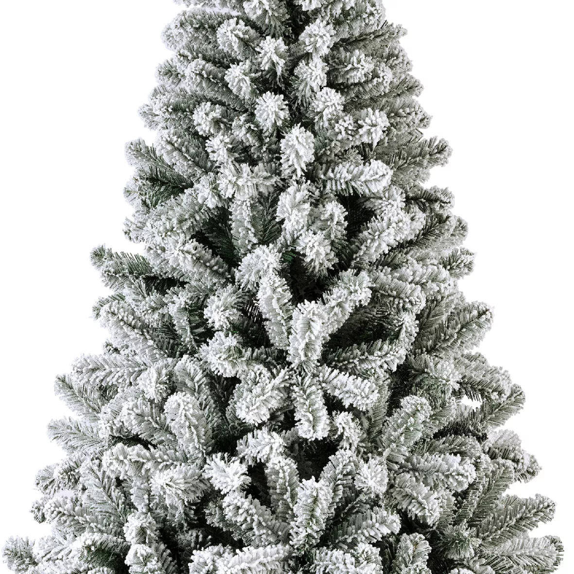 1 King sapin nf enneige PRELIT dia96.00-H150.00cm-200L vert/blanc/blanc chaud