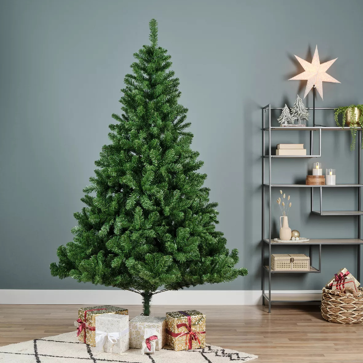 1 Eco sapin nf NOM A DONNER : ECO TREE dia137.00-H210.00cm vert