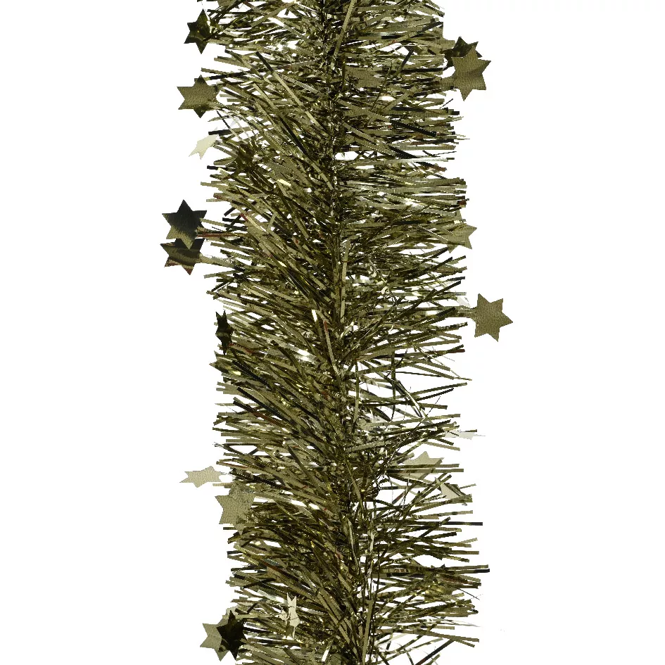 Kerstkrans (D9 cm) met sterren Alpine Rozemarijn Groen