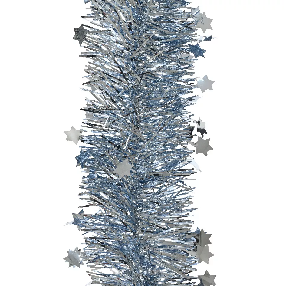 Guirnalda de Navidad (D9 cm) estrellada Alpine Azul helado