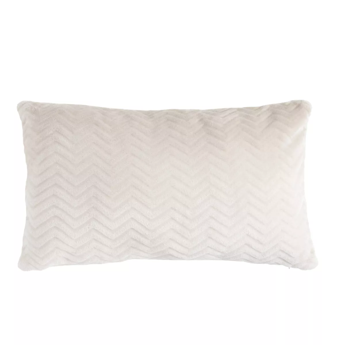 Cuscino rettangolare in flanella (40 x 60 cm) Zag Ecru