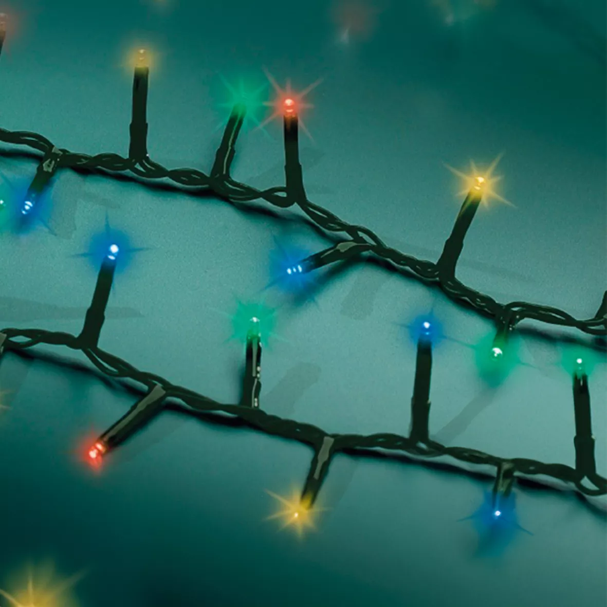 Guirlande lumineuse 7,50 m 350 LED câble vert NewLuxe Multicolore