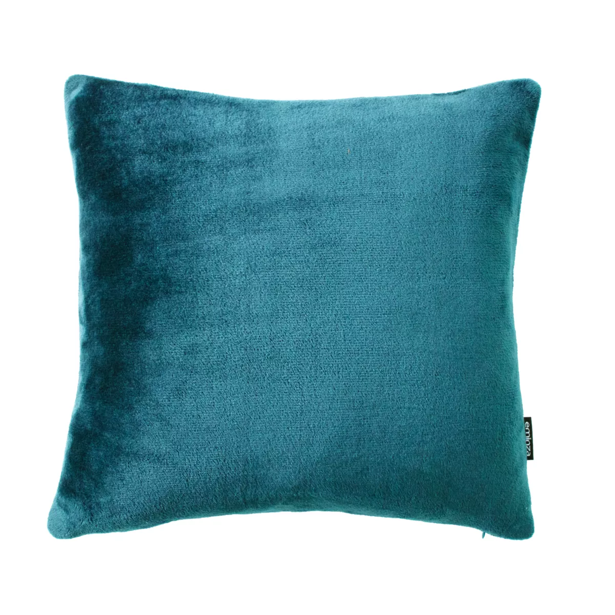 Housse de coussin carrée flanelle (60 x 60 cm) Didou Bleu canard