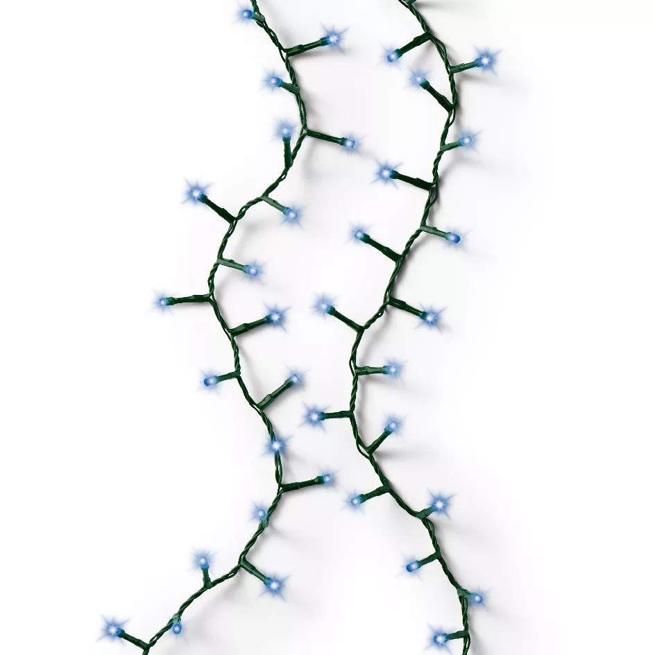 Ghirlanda di luci 16 m 750 LED cavo verde NewLuxe Blu