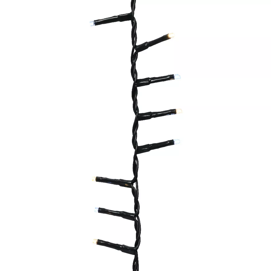 Guirlande lumineuse 34 m 1500 LED câble vert NewLuxe Bicolore Blanc chaud/froid