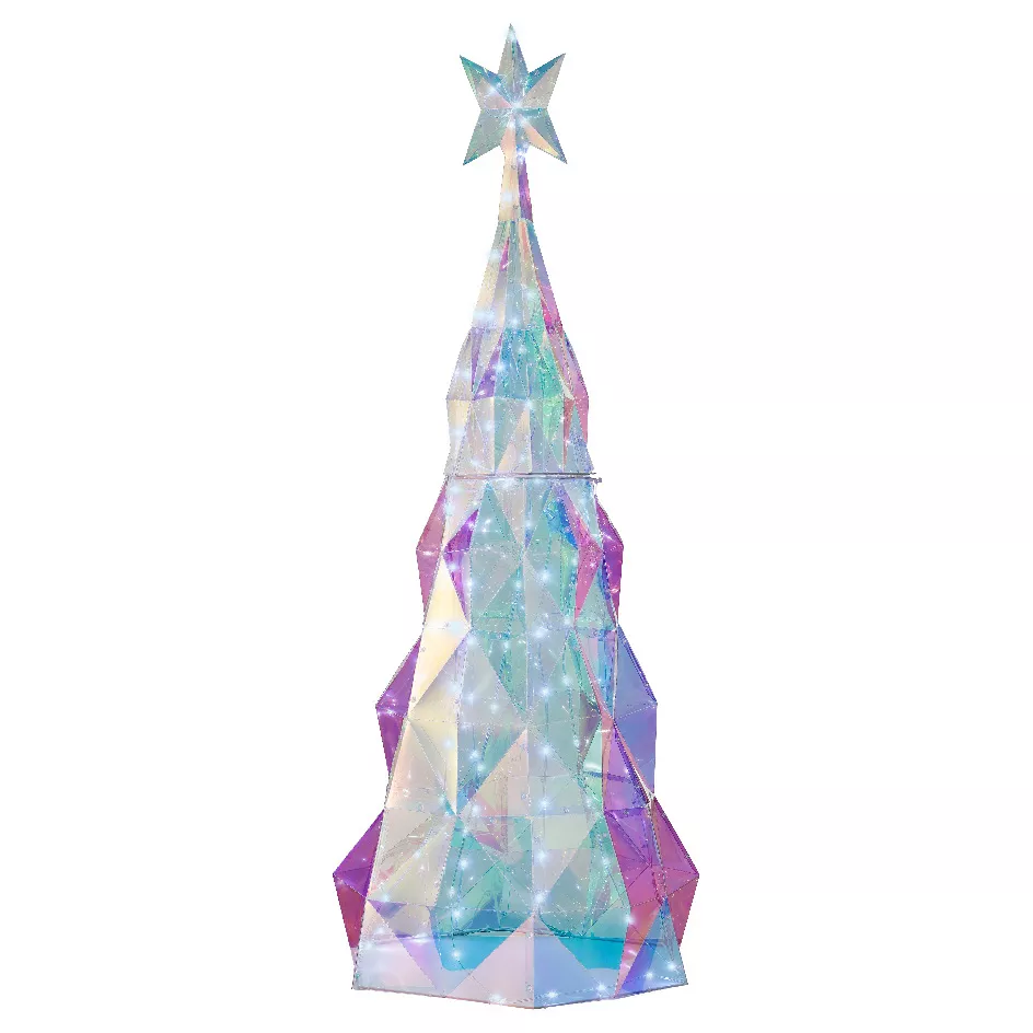 Sapin lumineux 120 Micro LED (H90 cm) Ice Blanc froid