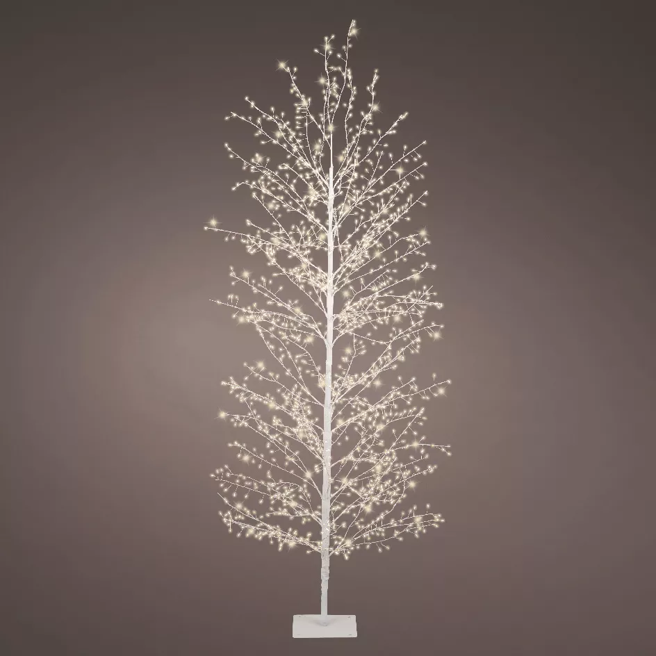 Arbre lumineux 1755 LED (H180 cm) Christmas Luxe Blanc/blanc chaud