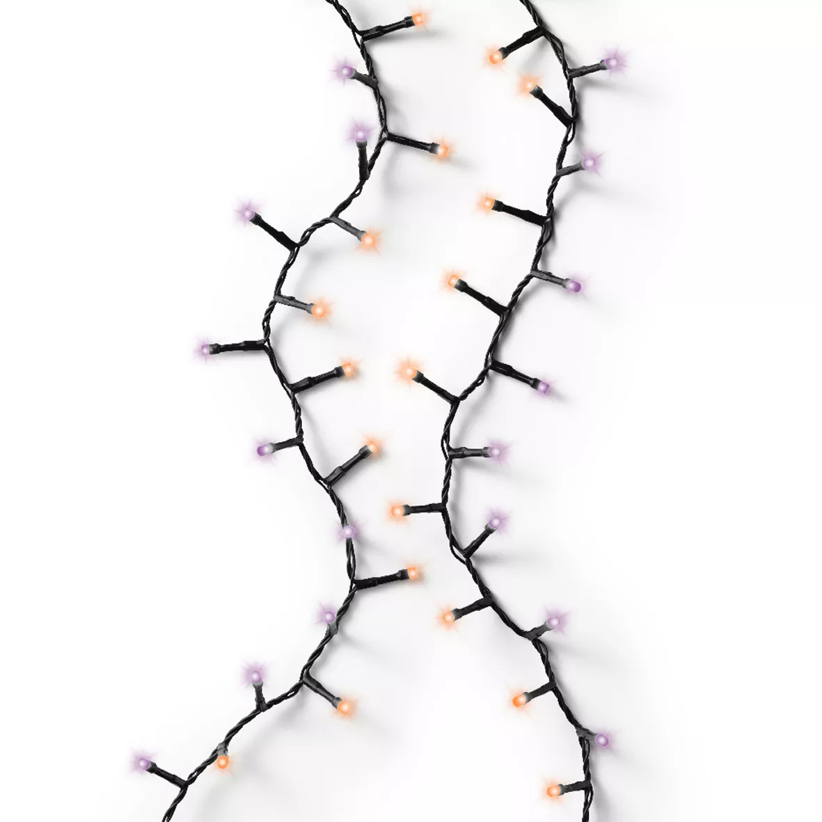 1 LED compact guirlande extŽrieur 3400cm-1500L noir/violet/orange