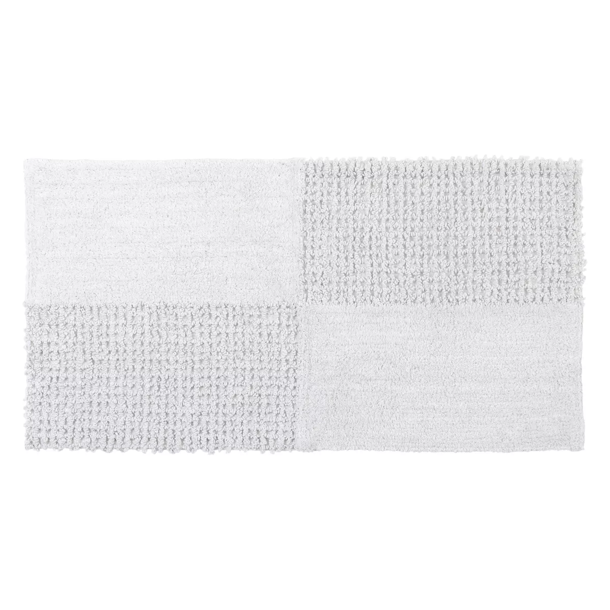 Tappeto da soggiorno cotone (45 x 90 cm) Naël Bianco