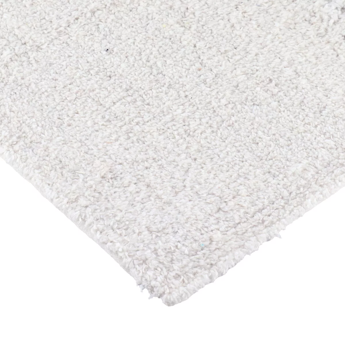 Tappeto da soggiorno cotone (45 x 90 cm) Naël Bianco
