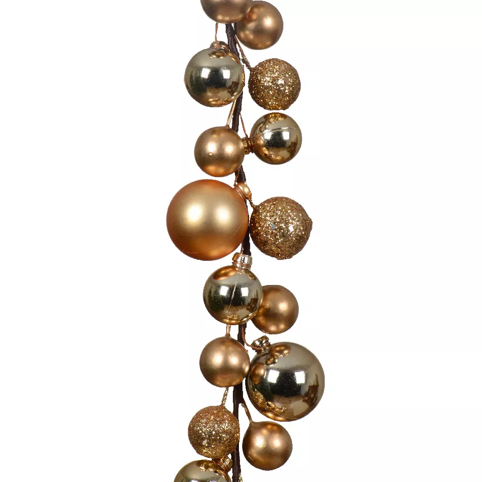 Ghirlanda di Natale (180 cm) Palline di Natale Oro
