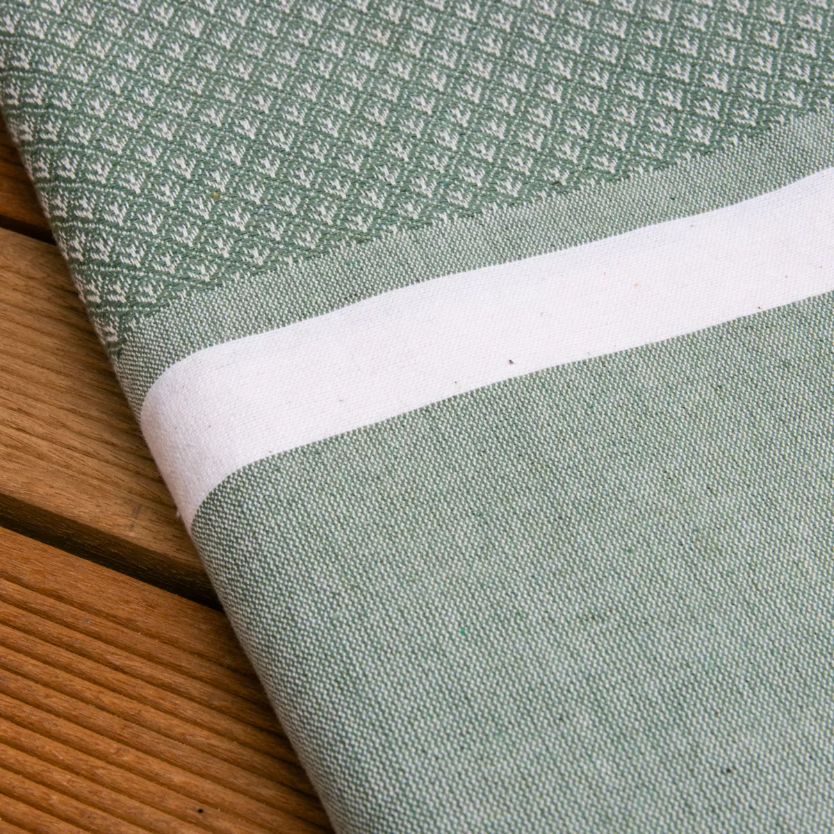 Strandtuch aus recycelter Baumwolle (100 x 200 cm) Selma Khaki