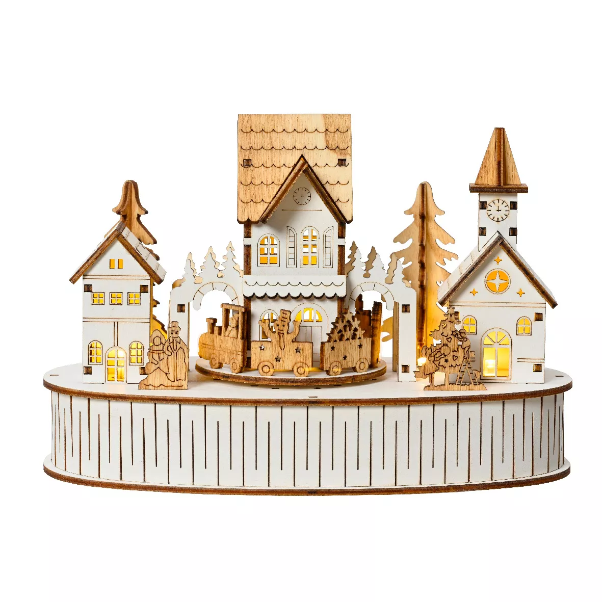 1 LED paysage intŽrieur L12.00-W22.00-H15.50cm-5L naturel/blanc chaud