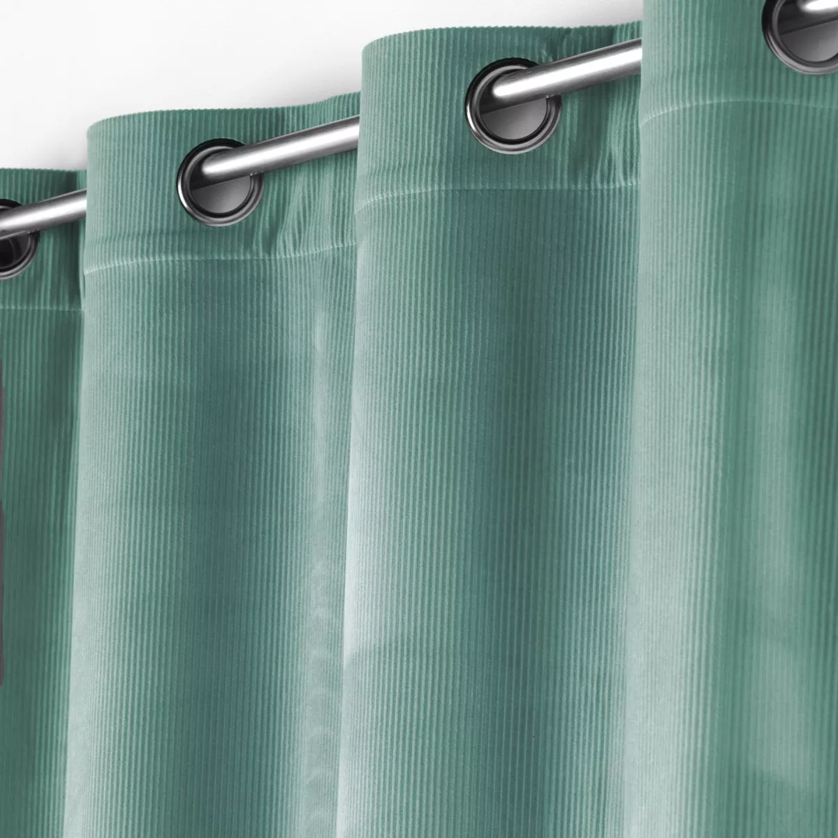 Rideau velours (140 x 260 cm) Casual Vert sauge
