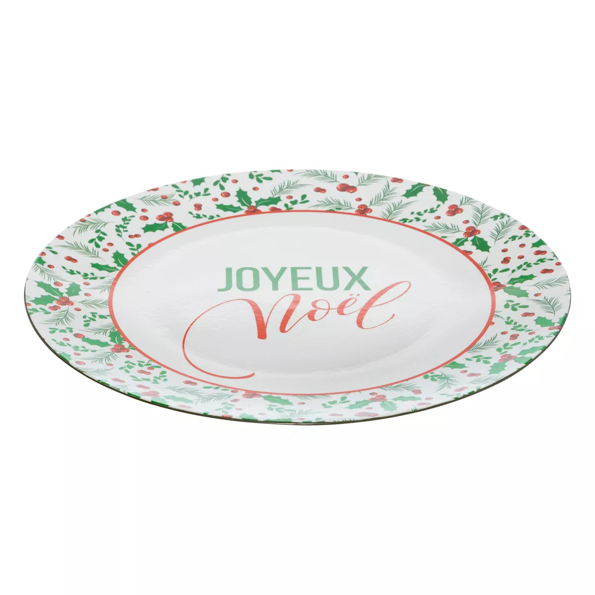 Set van 12 onderzetters (D33 cm) Kerst hulst
