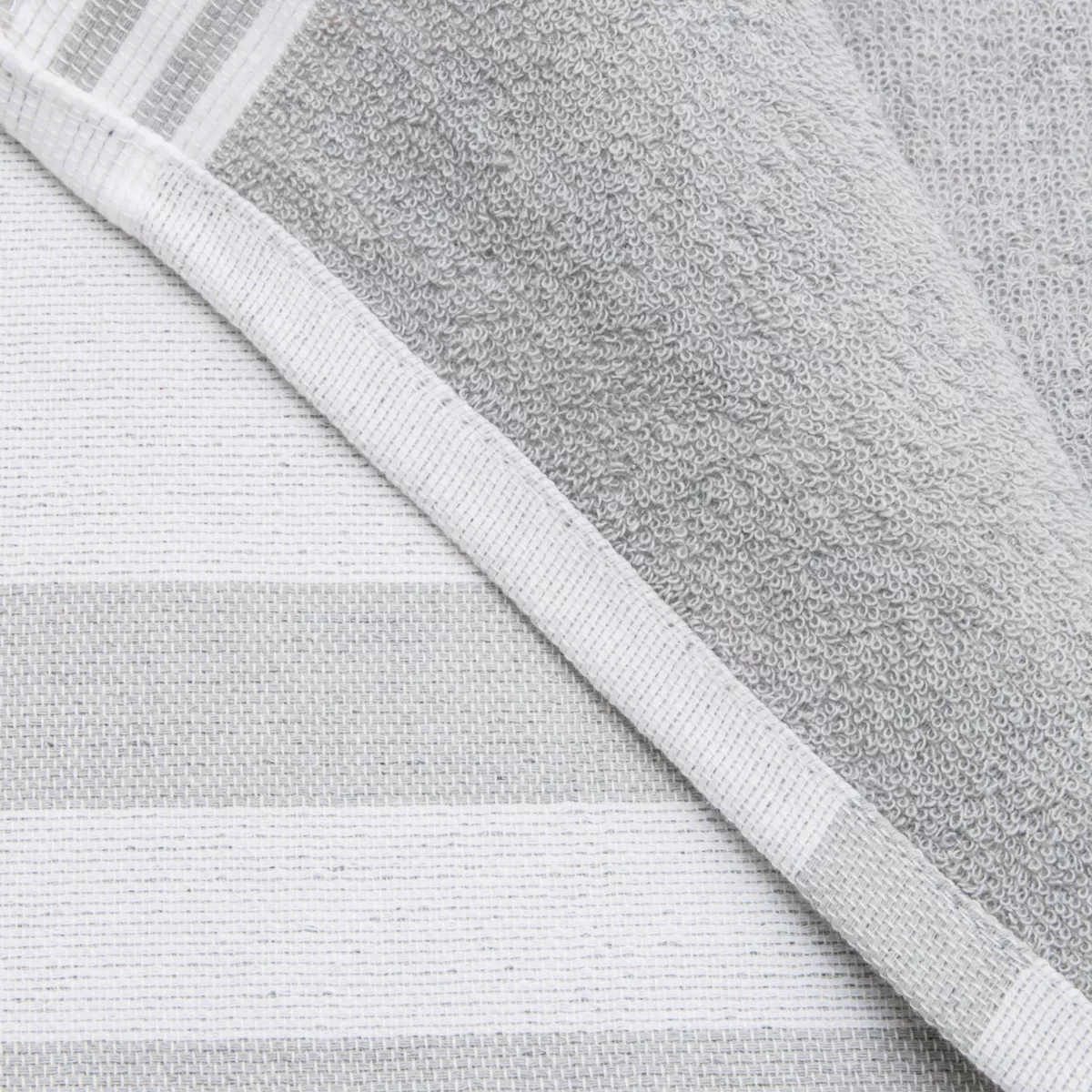 Fouta coton recyclé doublé éponge (100 x 200 cm) Coralia Blanche