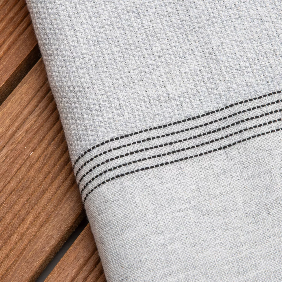 Fouta coton recyclé (100 x 200 cm) Beach Grise