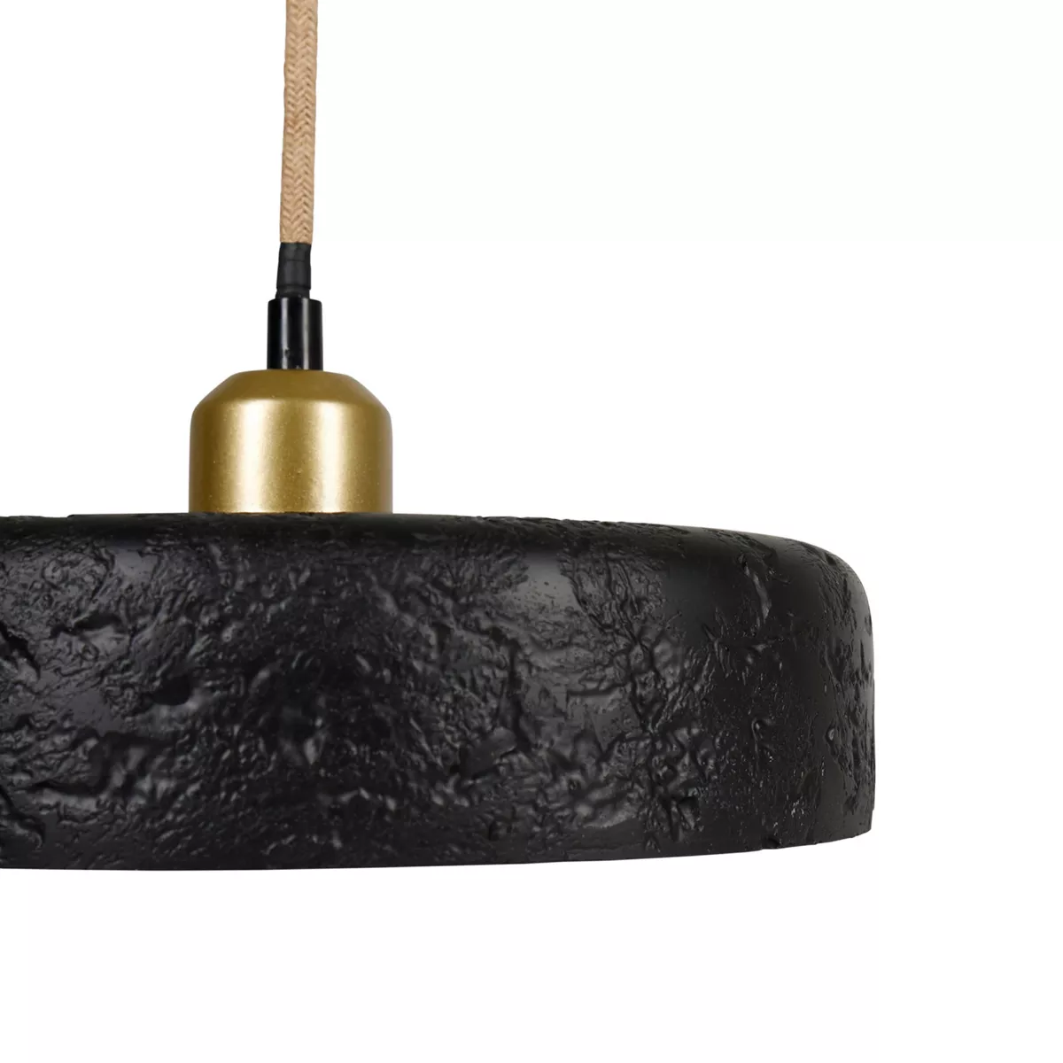 Lampadario in cemento (D25 cm) Portland Nero