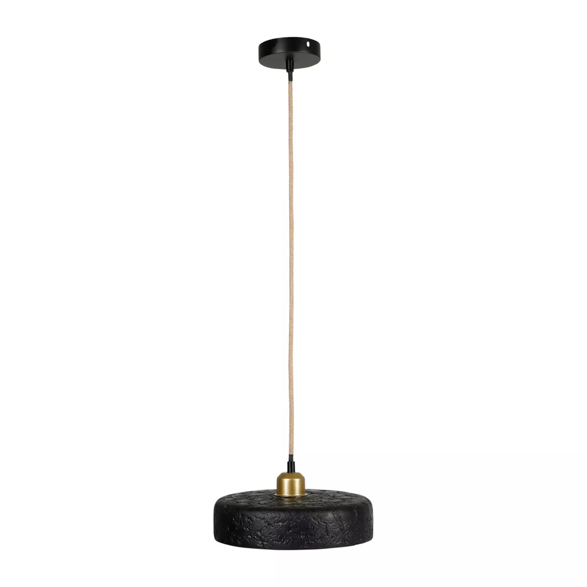 Lampadario in cemento (D25 cm) Portland Nero