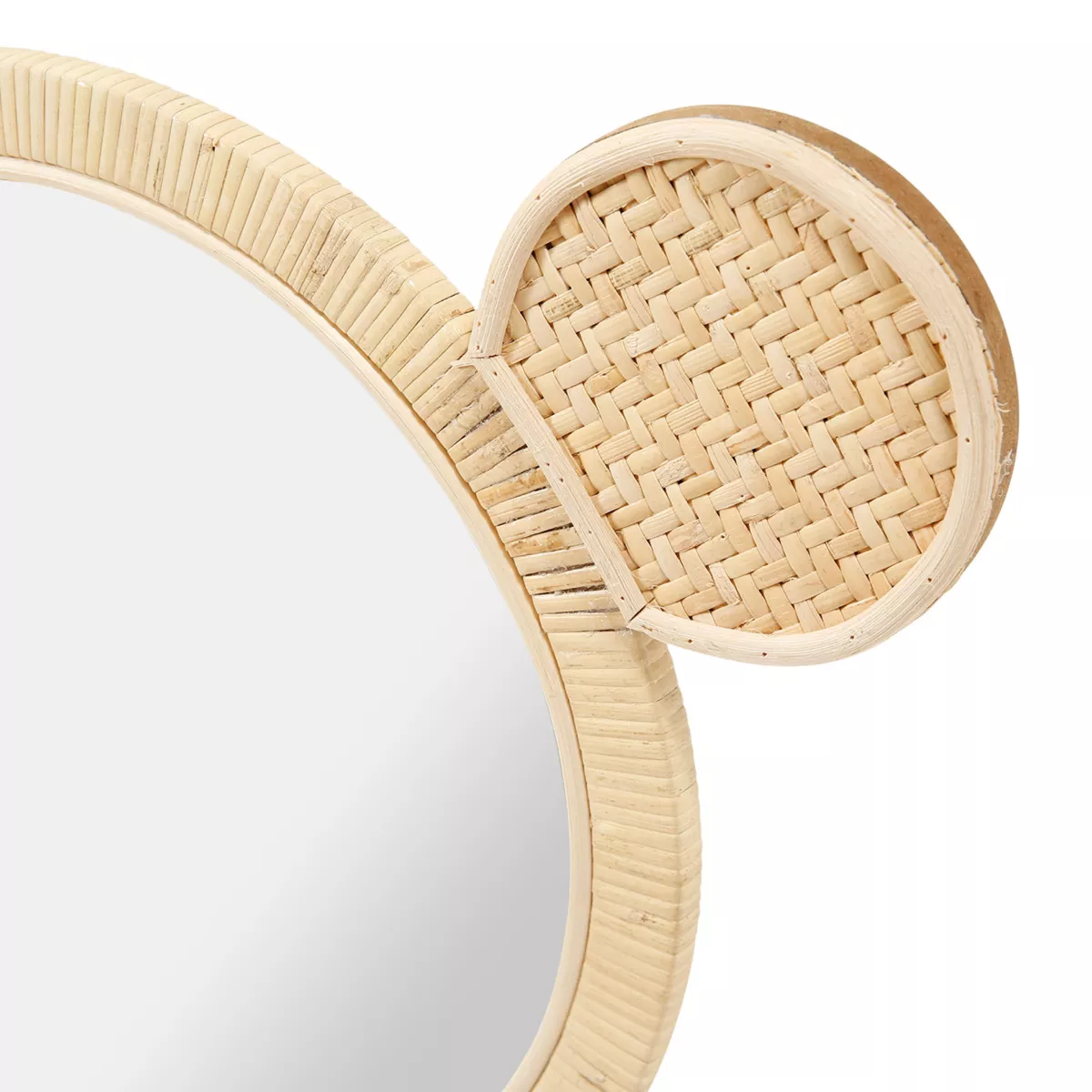 MIROIR ROTIN SOURIS Dim : l34.5xH24xP2cm