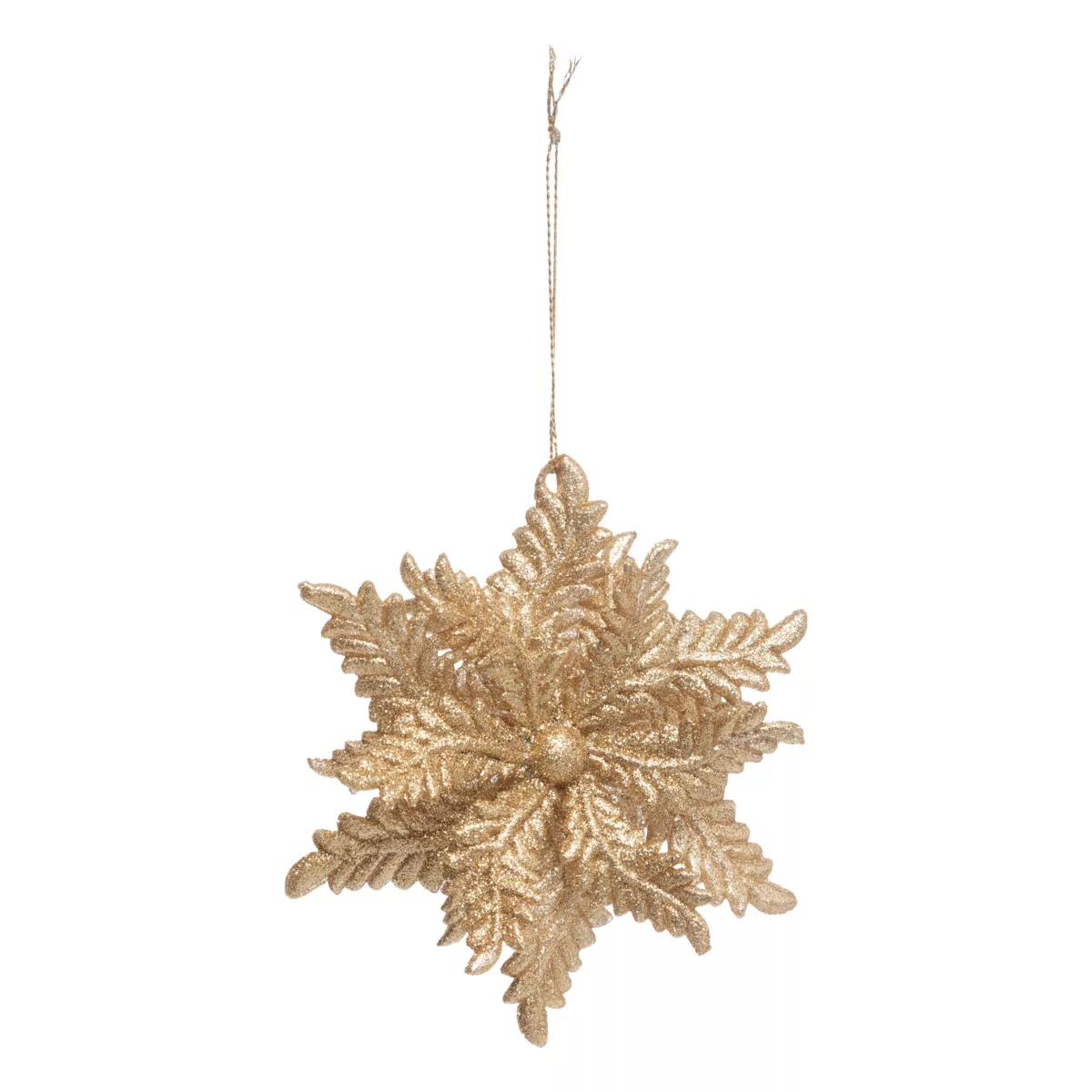 Aufhänger Weihnachten (D11 cm) Fleur d'hiver Cuivre Pailletten