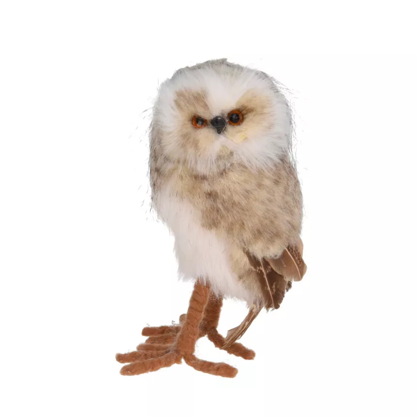 Eule Weihnachten zum Aufstellen (H18 cm) Colette doux plumage