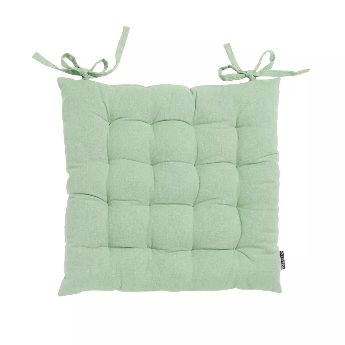 Cojín de silla cuadrado en algodón (40 x 40 cm) Pixel Verde menta