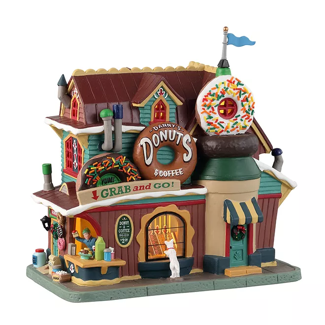 Villaggio di Natale Lemax luminoso Danny's Donuts & Coffee