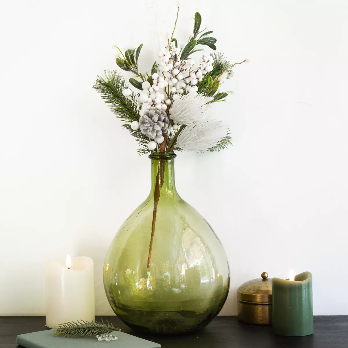 Sparrentak (H50 cm) Bevroren bessen Wit