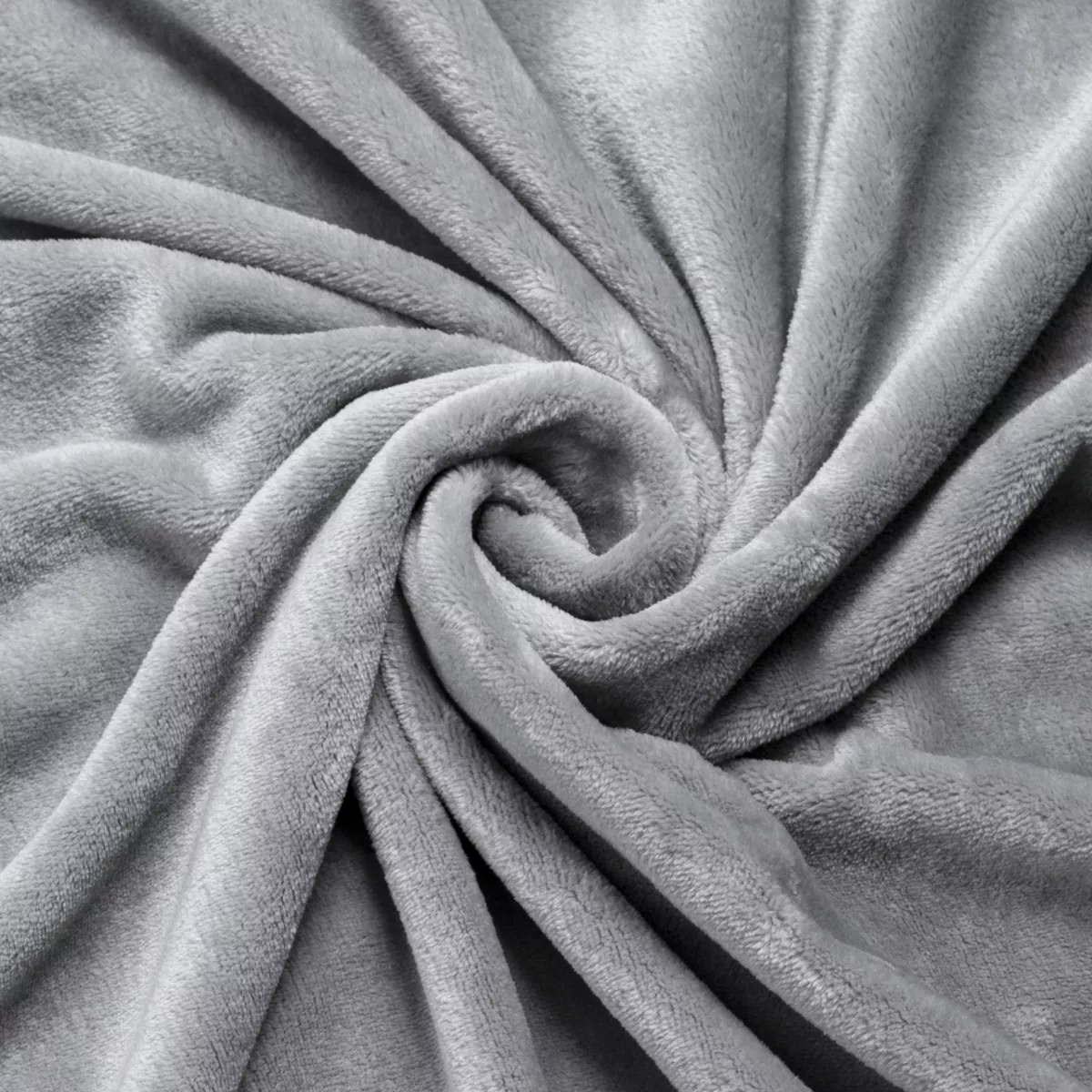 Plaid doux flanelle (180 x 230 cm) Didou Gris clair 