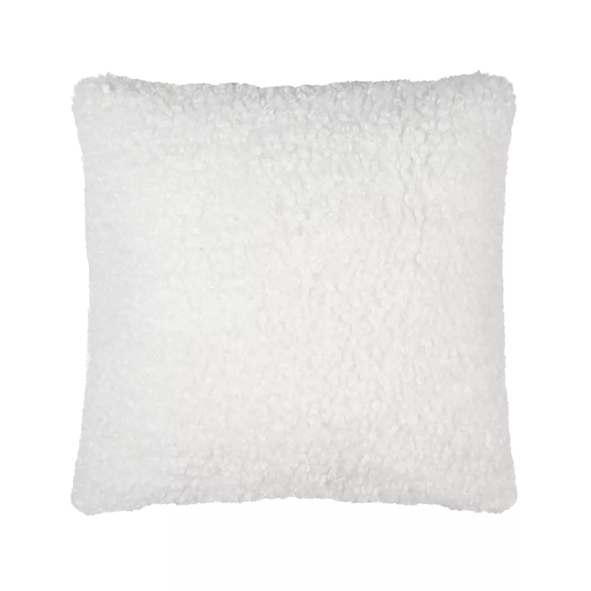 Coussin carré bouclette (45 x 45 cm) Grignon Ecru