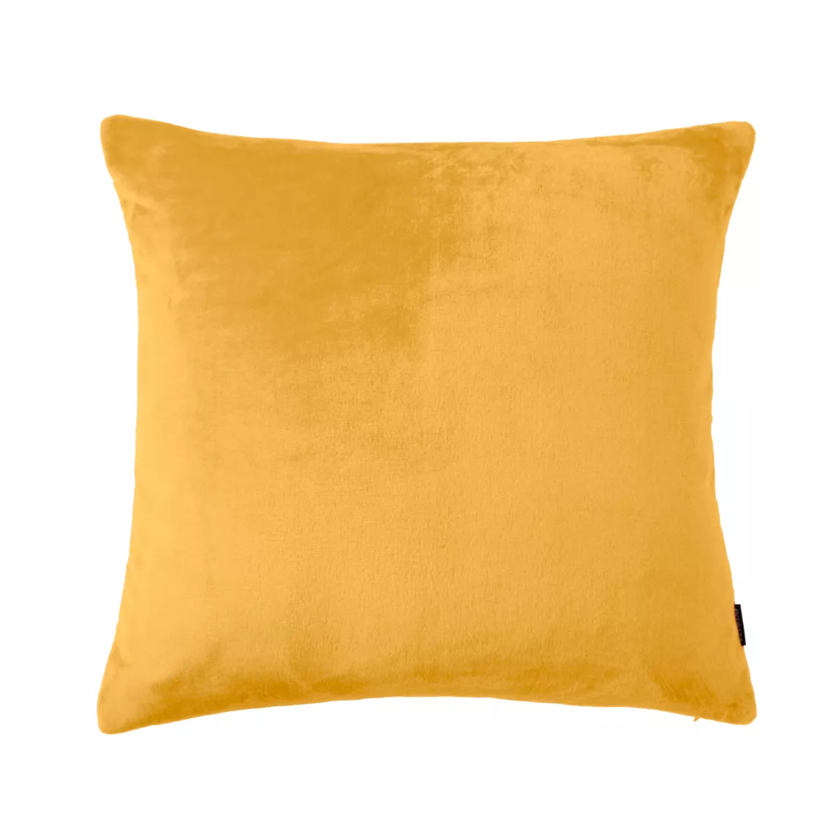 Funda de cojín cuadrada en franela (60 x 60 cm) Didou Amarillo mostaza