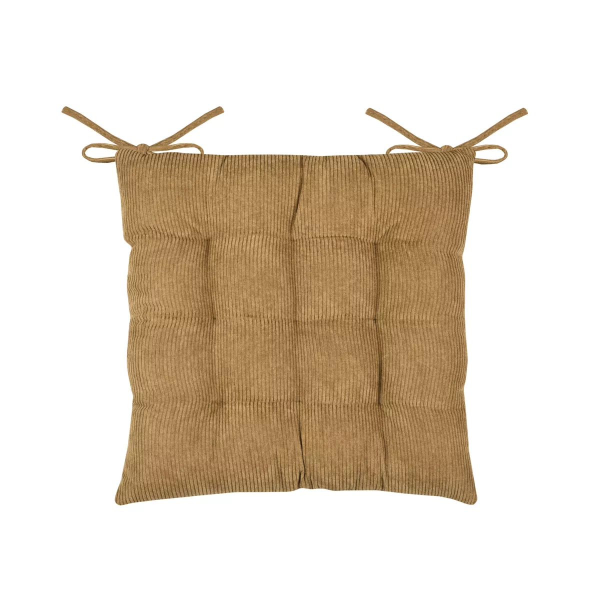 Cuscino per sedia quadrato in velluto (38 x 38 cm) Dandy Camel