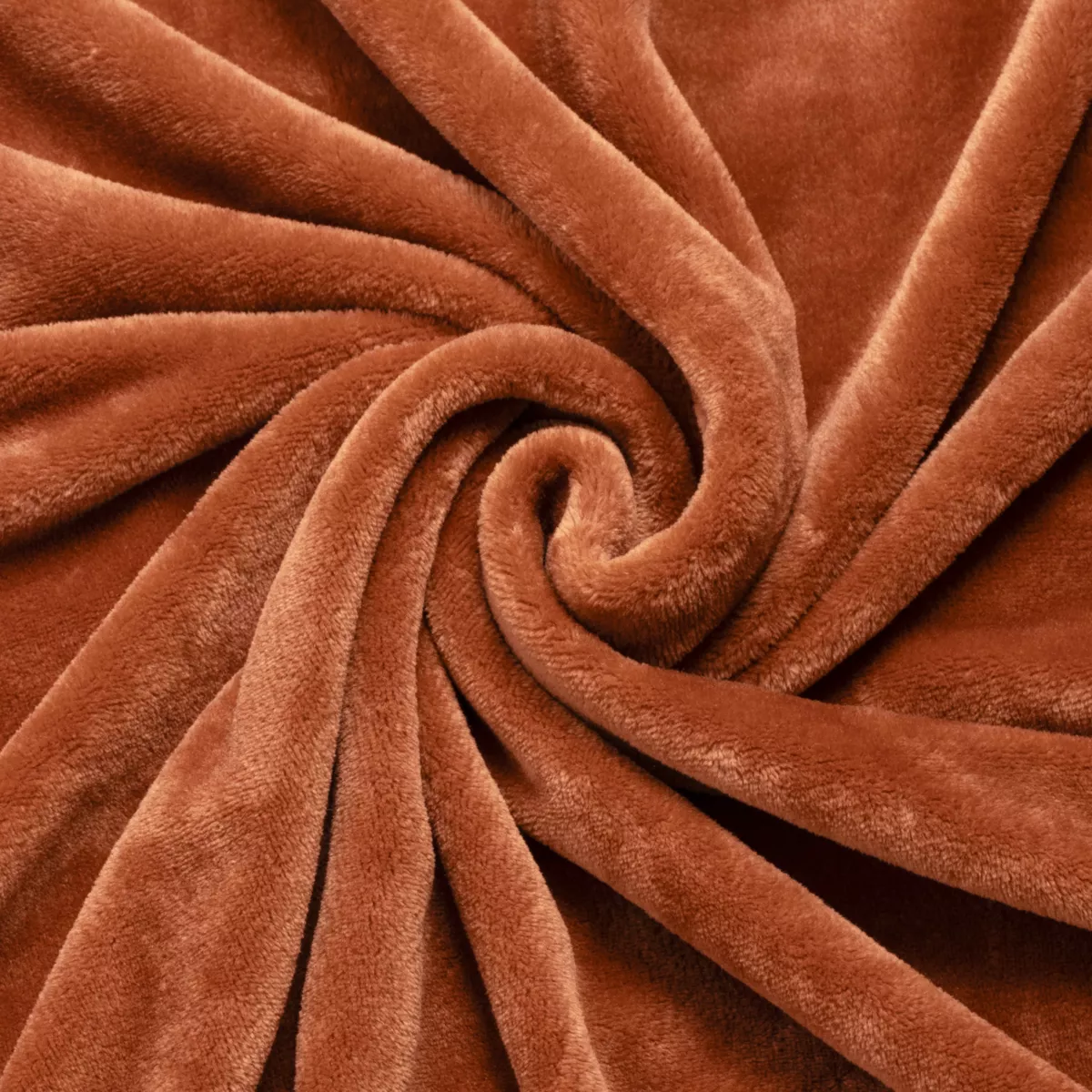 Housse de coussin carrée flanelle (60 x 60 cm) Didou Cuivre