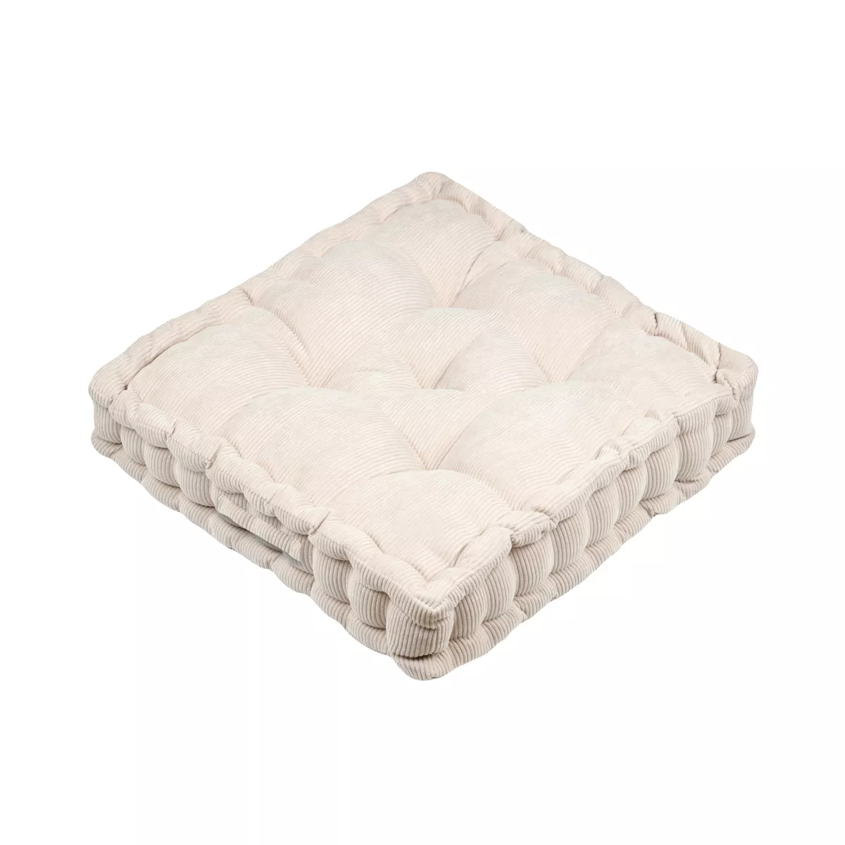 Cuscino da pavimento quadrato in velluto (45 x 45 cm) Dandy Beige