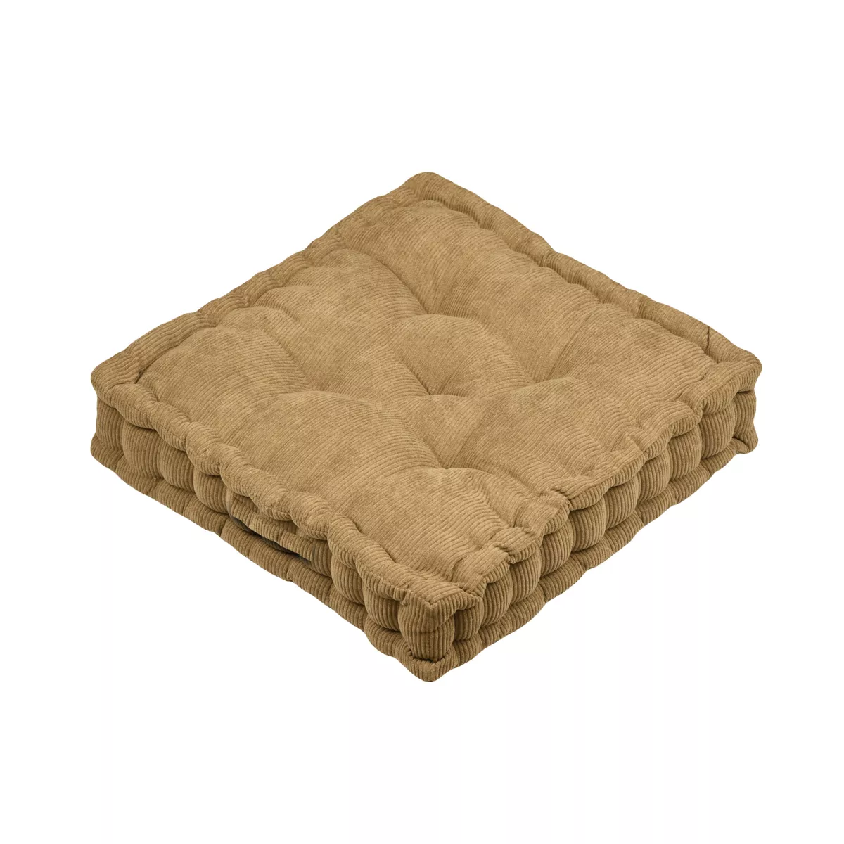 Cuscino da terra quadrato in velluto (45 x 45 cm) Dandy Camel