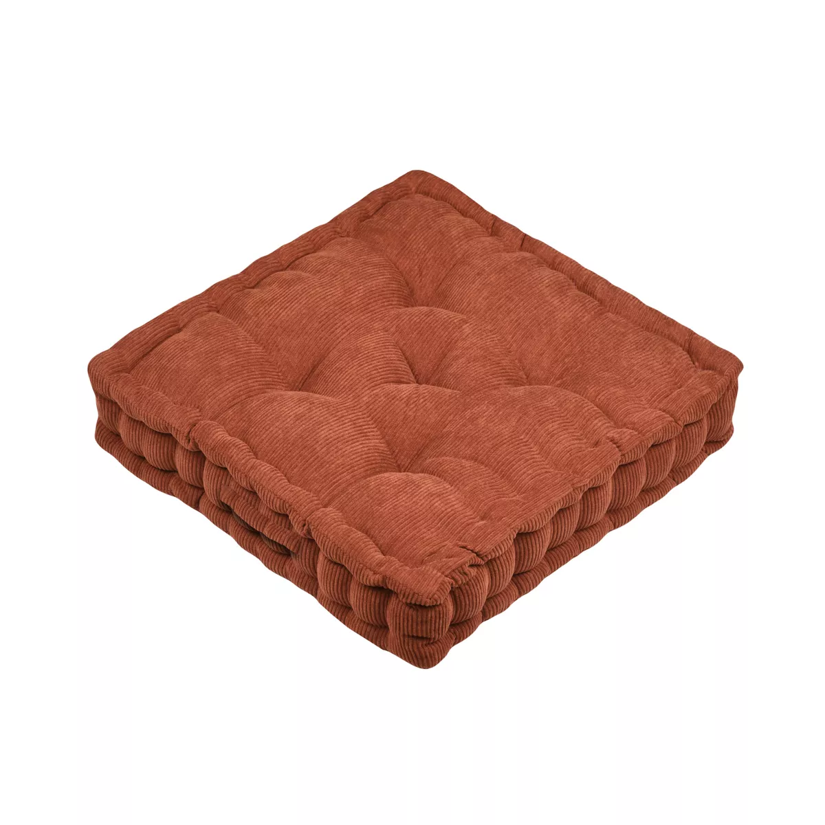 Cuscino da pavimento quadrato in velluto (45 x 45 cm) Dandy Terracotta