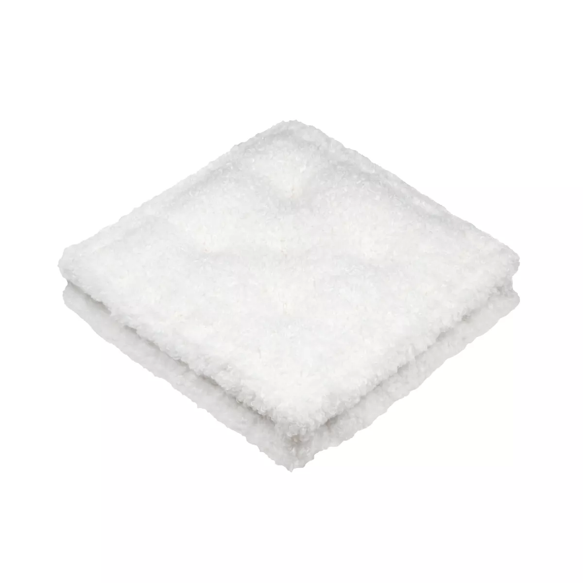 Cuscino da pavimento quadrato bouclé (45 x 45 cm) Grignon Ecru