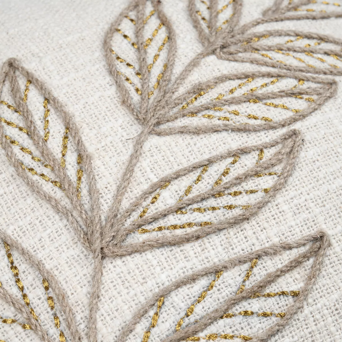Cuscino quadrato in cotone (40 x 40 cm) Hemera Ecru