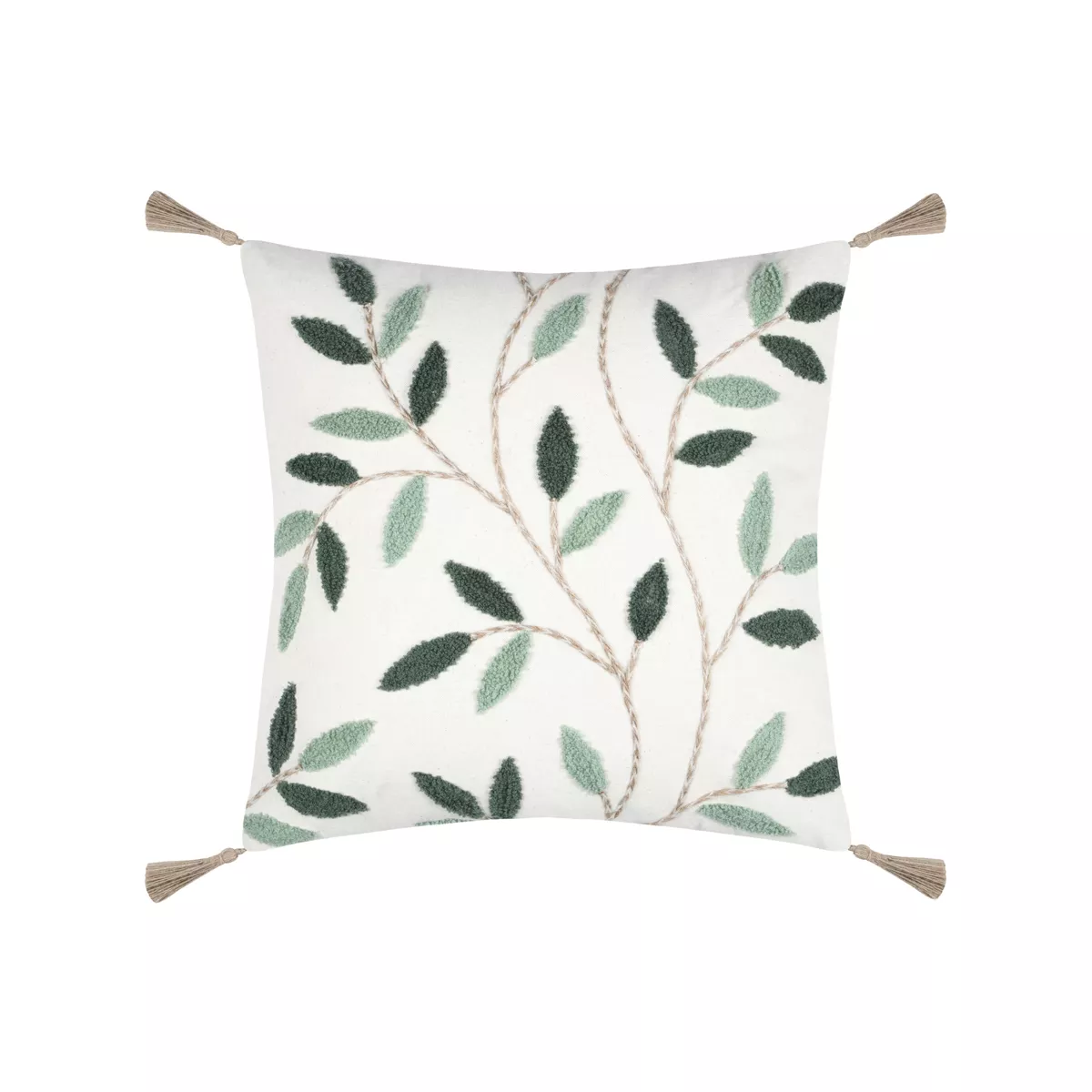 Coussin carré coton (40 x 40 cm) Botanys Multicolore