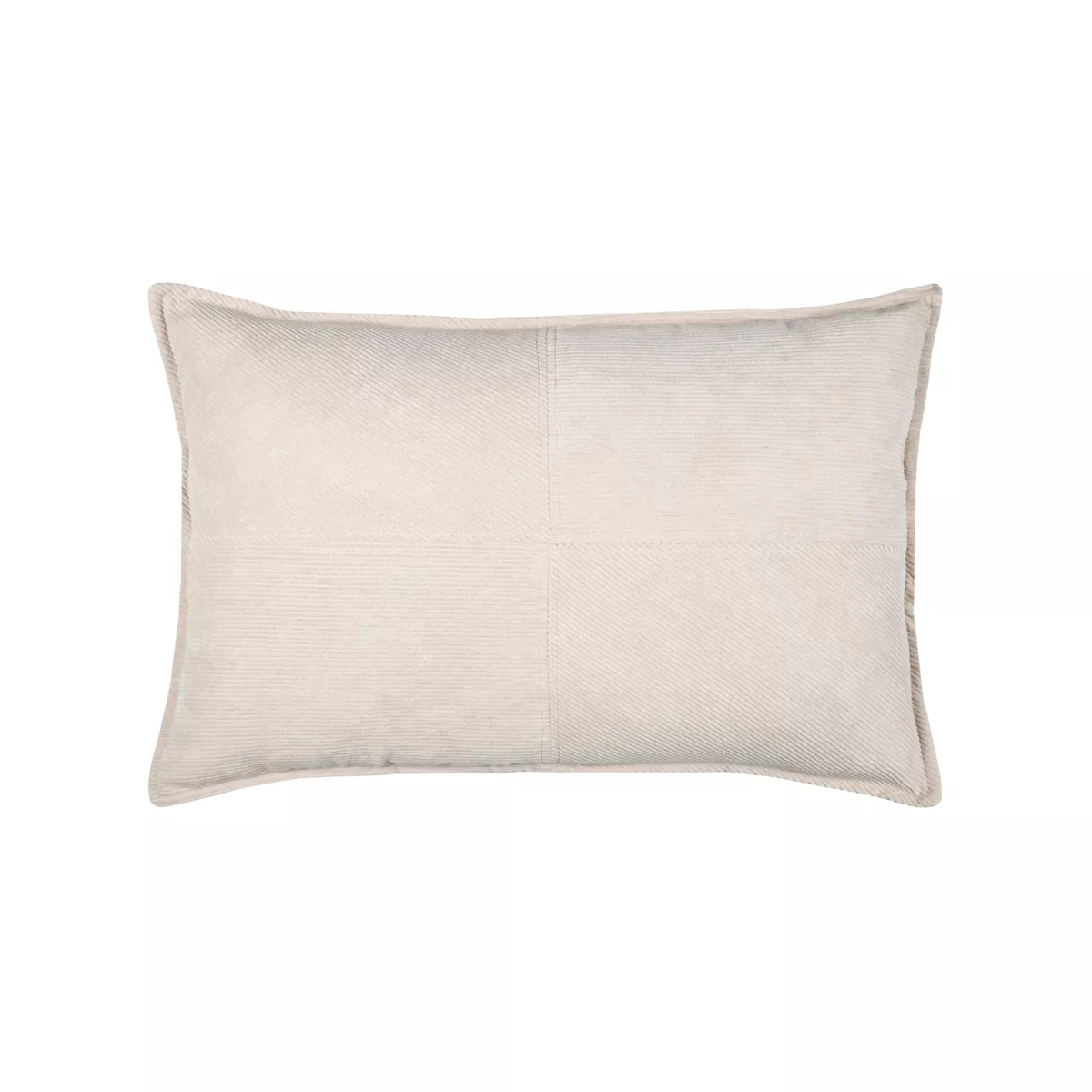 Coussin rectangulaire velours (40 x 60 cm) Dandy Beige